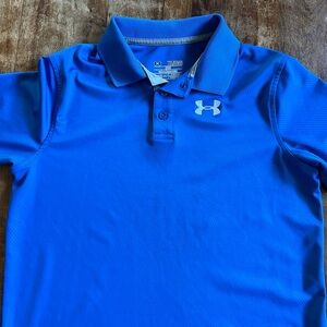 Royal blue kids golf shirt